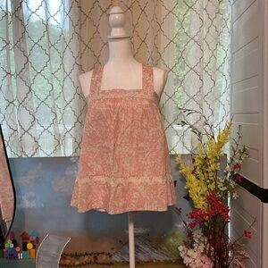 Elegant Peach Lace Women's Blouse